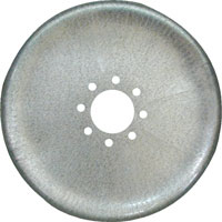 DISC LINER 14" POT HAULER GALVANIZED STEEL PAIR