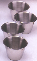 BUTTER AND SAUCE CUP STAINLESS STEEL (EACH)