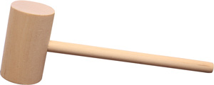 MALLET CRAB HARDWOOD 1.25X2.50 HEAD 8"HANDLE