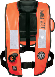 LIFEVEST INFLATABLE AUTO HYDROSTATIC WORK VEST ORG