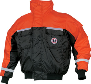JACKET BOMBER LARGE ORANGE/BLACK W/ REF TAPE