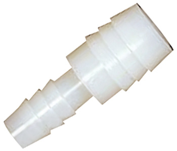 COUPLING REDUCER PLASTIC WHITE 1/2" X 3/8" H TO H