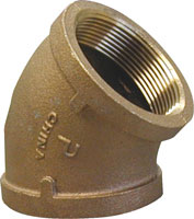 ELBOW 45 DEGREE 3/8" BRONZE
