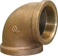 MIDLAND ELBOW 90 DEGREE BRONZE 1/1" FPT X 1/2" FPT