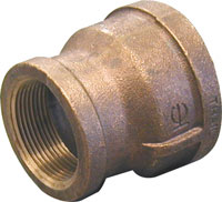 MIDLAND REDUCING COUPLING BRONZE 3/4" FPT TO 1/2" FPT