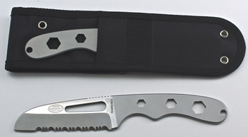 KNIFE S/S SERRATED W/SHEATH SAFETY/DIVE