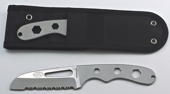 KNIFE S/S SERRATED W/SHEATH SAFETY/DIVE