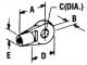 TELEFLEX EYE TERMINAL/CONTROL CABLE WITH 5/16" HOLE