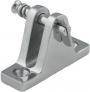 TACO Marine RAIL FITTING DECK HINGE SS 90 DEG STRAIGHT W/PIN