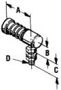 TELEFLEX BALL JOINT CONTROL 40 SER STUD 9/16" X .25-28