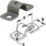 TELEFLEX CONTROL CABLE CLAMP 33C 7/32" HOLE ON 7/8" CENTER