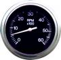 TELEFLEX TACHOMETER GAUGE HEAVY DUTY  0-6000 RPM