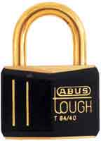 PADLOCK ALL WEATHER 1.25" BRS W/BLACK TOUGH CARDED
