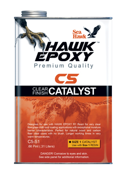 SEA HAWK "HAWK EPOXY" CATALYST CLEAR FINISH 1.66 PINT