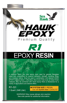 SEA HAWK "HAWK EPOXY" R1 EPOXY RESIN QUART