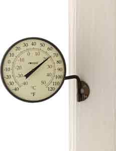 DIAL THERMOMETER BRONZE PATINA FINISH