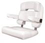 TACO Marine CAPRI STANDARD HELM CHAIR FIXED SEAT WHT 25" W/ARMS