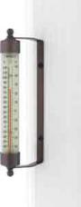 THERMOMETER BRONZE PATINA IN/OUTDOOR