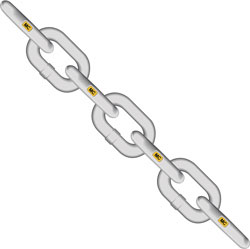 ACCO HIGH STRENGTH MOORING CHAIN 3/8" (40 FOOT PACK)