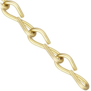 CHAIN #14 BRASS SINGLE JACK CHAIN (100'/DRUM)