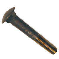 CARRIAGE BOLT BRONZE .38" X 7" WITHOUT NUT (BOX OF 25)