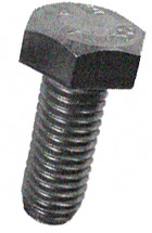 CAP SCREW GALVANIZED HEX HEAD WITH NUT .38" X 9.00" (BOX 50)