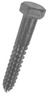 LAG SCREW STAINLESS STEEL HEX HEAD .38 X 2.50"  (BOX 25)