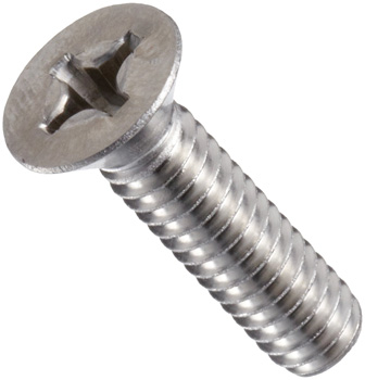 MACHINE SCREW STAINLESS STEEL FLAT HEAD PHILLIPS # 8 X .75" (BOX 100)