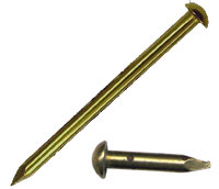 ESCUTCHEON PIN 14X1.00 BRASS (16/POUND)