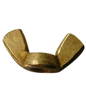 WING NUT BRASS .38" (BOX 100)