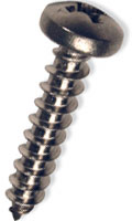 TAPPING SCREW STAINLESS STEEL PAN HEAD PHILLIPS # 6 X 3/8" (BOX 100)