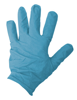 GLOVE NITRILE MEDIUM BLUE HEAVY DUTY (100/BOX)