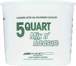 PAINT PAIL 5QT MIX - N - MEASURE PLASTIC (50/CASE)