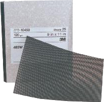 3M SANDING SCREEN 100 WET/DRY 9" X 11" FABRICUT SOLD BOX OF 25