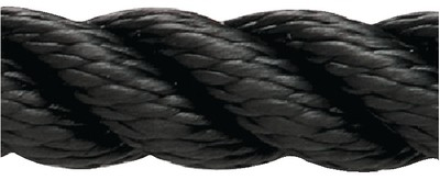 NEW ENGLAND ROPES PREMIUM 3 STRAND NYLON BLACK 5/16" (600' REEL)