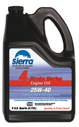 SIERRA ENGINE OIL 25W40 4 STROKE 5 QUART JUG (BY CASE OF 4)