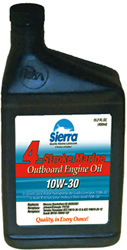 SIERRA ENGINE OIL 4 STROKE 10W30 QUART (BY CASE OF 12)