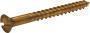 WOOD SCREW BRS FH 6X1.25 SLOT (100/BOX)