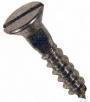 WOOD SCREW GAL FH 8X1.25 SLOT (100/BOX)