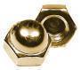 CAP NUT BRASS 5/16"  (BOX 100)