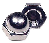 CAP NUT STAINLESS (EACH OR BOX)