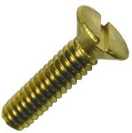 MACHINE SCREW BRASS FLAT HEAD SLOTTED