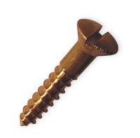 WOOD SCREW BRONZE OVAL HEAD SLOTTED