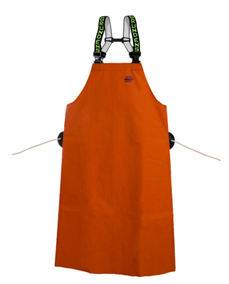 GRUNDENS BRIGG 298 BARVELL APRON ORANGE