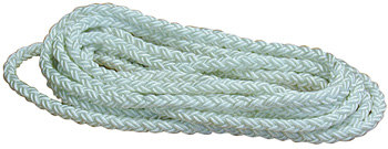 YALE ROPE NYLON BRAIT SINGLE BRAID WHITE (FOOT OR REEL)