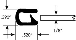 TRIM MARINE PLASTIC STEEL CORE (FT OR COIL)