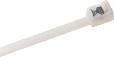 CABLE TIE 8" SELF CUTTING NATURAL 50 PACK