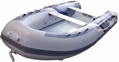 INFLATABLE  9'  10" ALUMINUM RIB WITH DECK