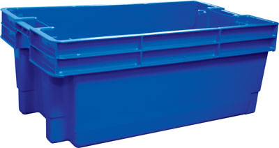 TOTE FISH 28X16NO HOLES BLUE HOLDS 85 LITERS