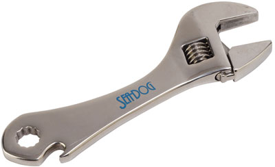 SEA DOG ADJUSTABLE WRENCH STAINLESS STEEL 5-1/2" LONG